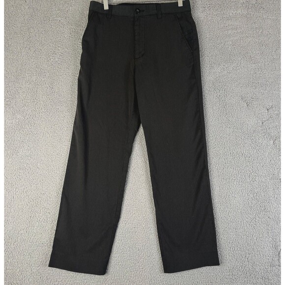 Travis Mathew Pants Men 30 x 27 Gray Stripe Golf Performance Stretch Chino - Picture 1 of 13